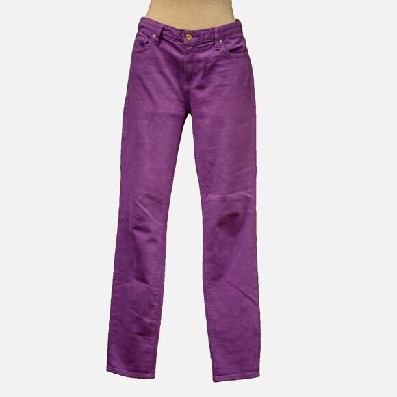 KATE SPADE New York Jeans 29 BROOME STREET PURPLE violet SKINNY Ankle denim pant - Picture 1 of 15